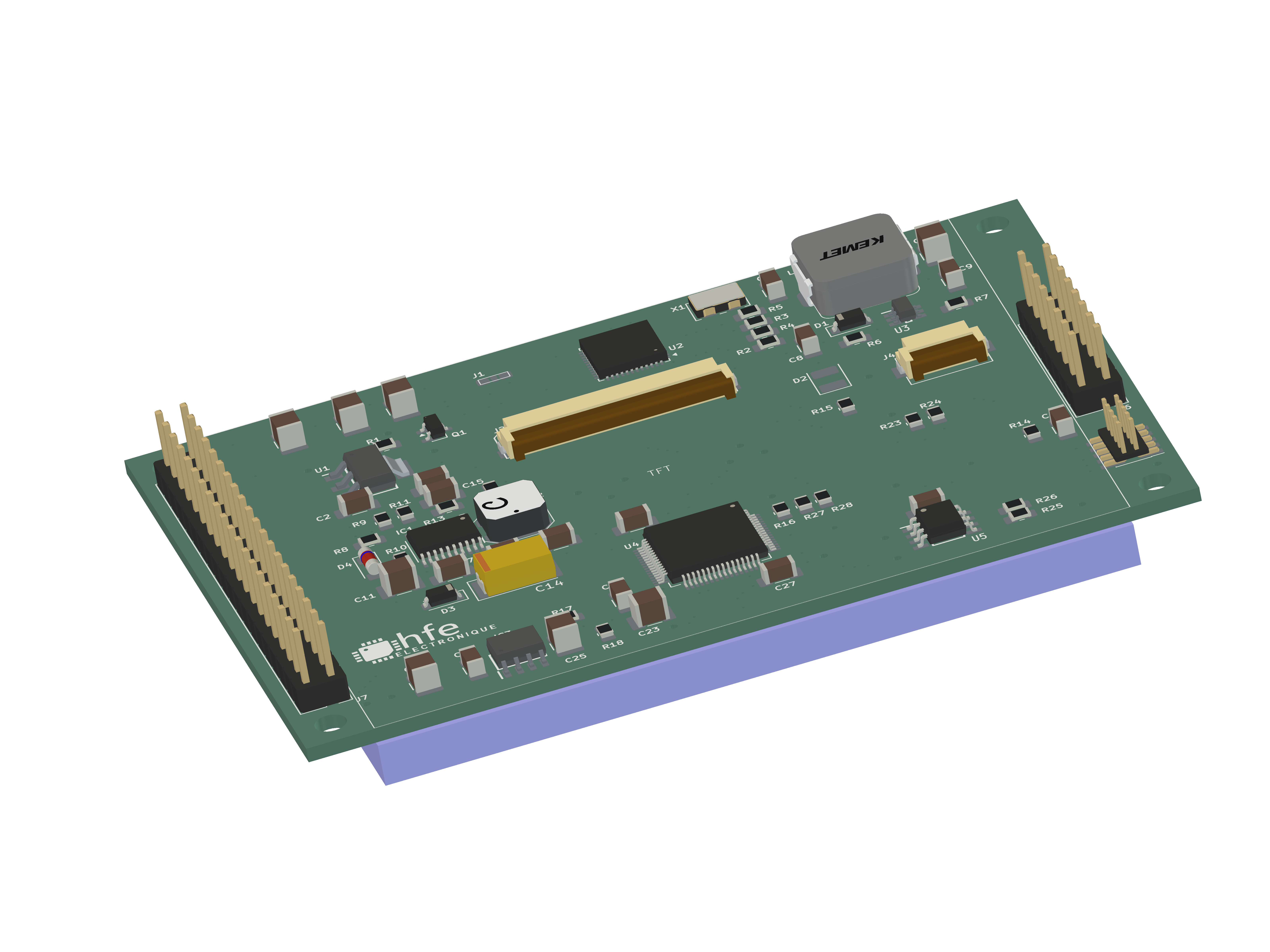Carte électronique 3D